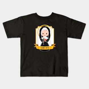 St Rita of Cascia Prayer Catholic Patron Saint Lost Causes Kids T-Shirt